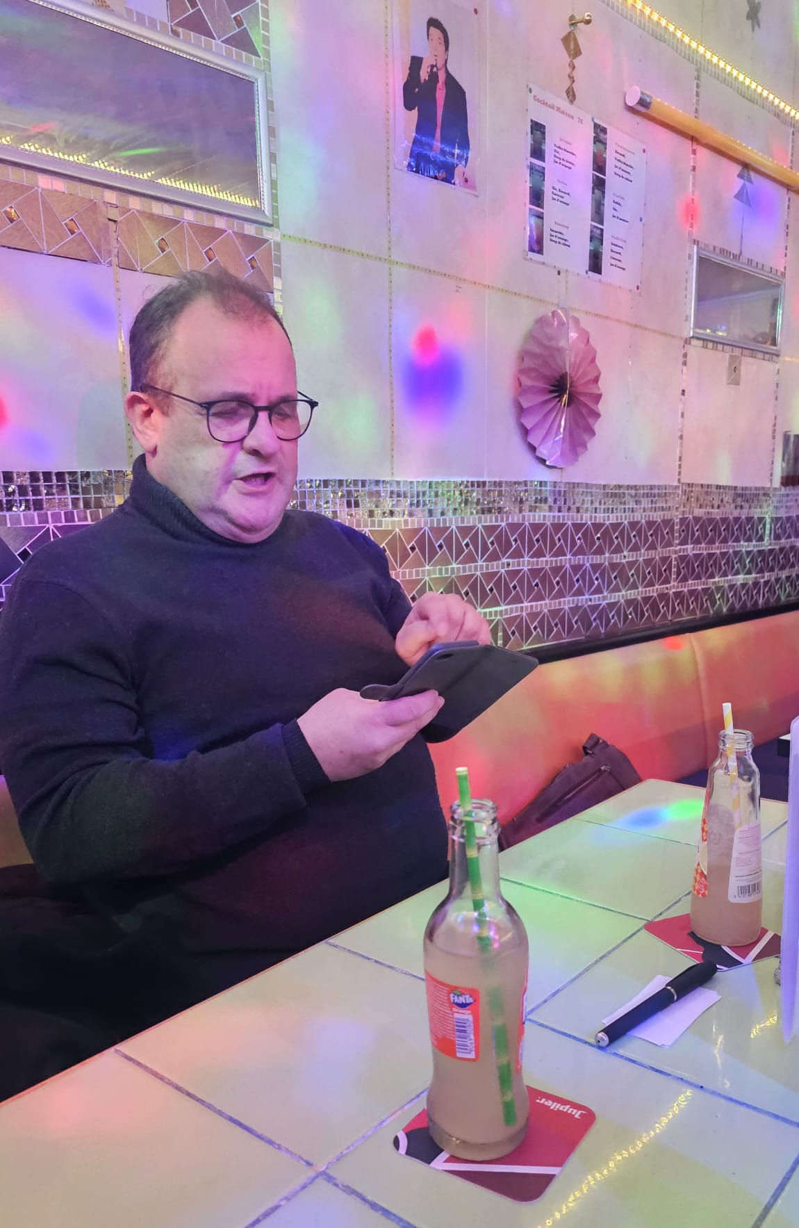 Moment convivial avant l'accident